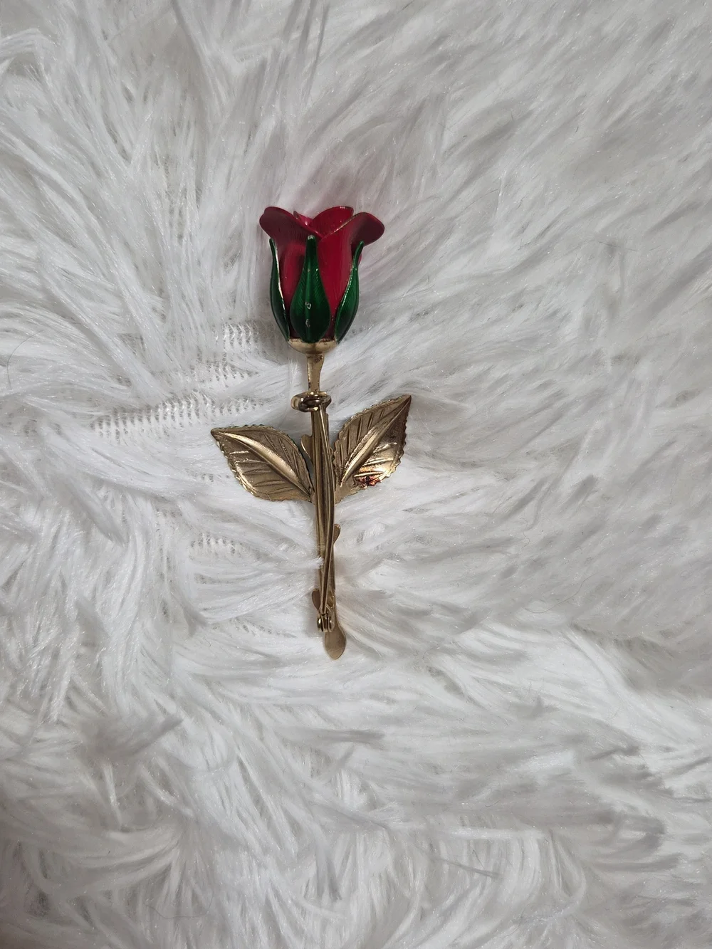 Vintage rose brooch